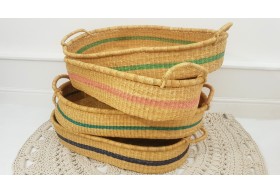 Luxury Natural Handwoven Baby Changing Baskets